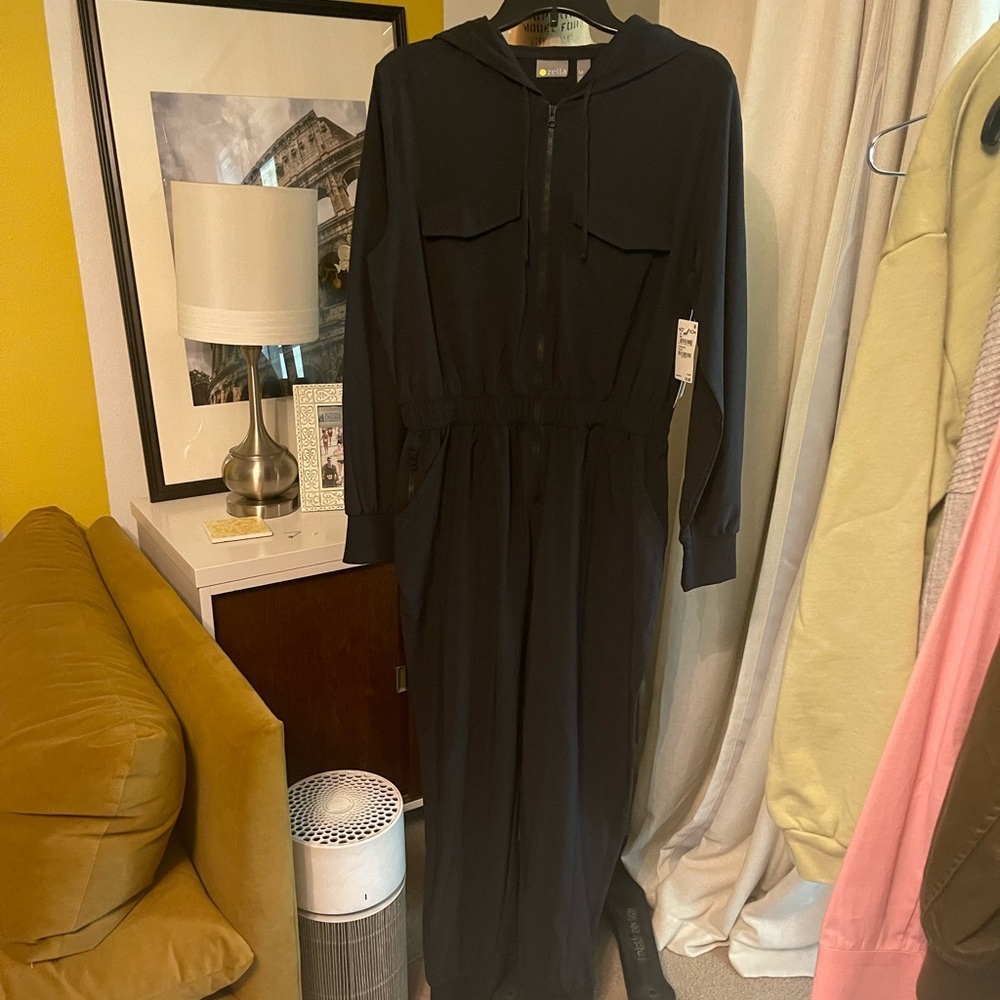 Zella Black Long Sleeve Jumpsuit New w/ Tags